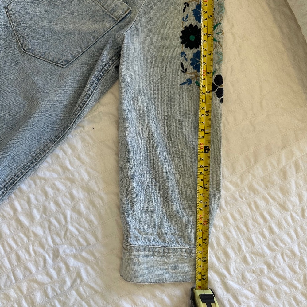 Lucky Brand Embroidered Denim Shirt Size S - Picture 13 of 16